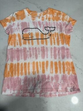 Girls' Tie-Dye Vineyard Vines Tee in Pink & Orange - Kids Shirt